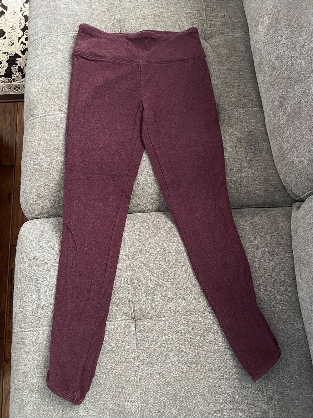 Mossimo Supply Co. Maroon Wide-Waistband Leggings XS